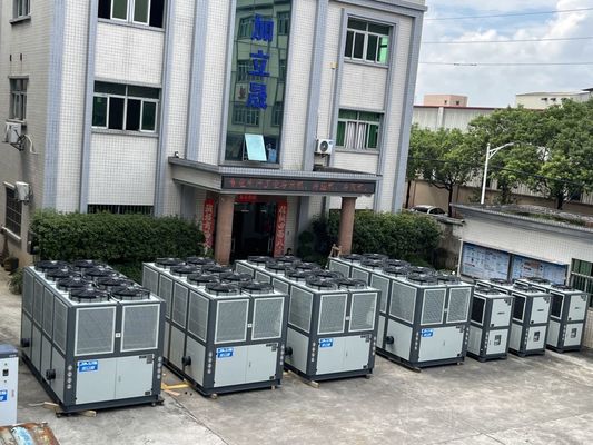 JLSF-100HP एयर कूल्ड वाटर चिलर डेनमार्क Danfoss स्क्रॉल कंप्रेसर R410A